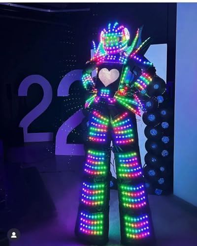Earthradius Pixels RGB Luminous LED Robot Suit Multicolored (Medium)