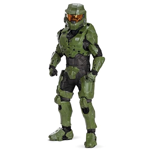 Disguise Halo Master Chief Kids Costume with Full Armor and Helmet, Child Size 10-12