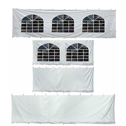 TentandTable Premium Blockout Sidewall Kit 20' x 30' for High Peak Frame Tents White
