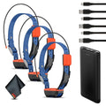 Garmin Alpha T20 GPS Dog Tracking Collar with Multicolor LED Beacon Lights and Portable Charger Bundle Blue