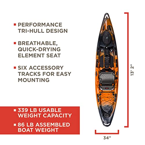 Old Town Sportsman BigWater 132 Fishing Kayak Ember Camo