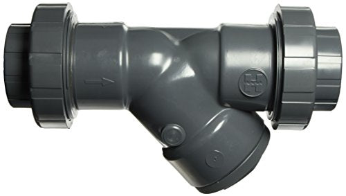 Hayward YS10300TU 3-Inch Threaded True Union PVC Y-Strainer with FPM O-ring Seals