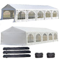 DELTA 32'x20' PE Party Tent White - Heavy Duty Waterproof Canopy for Outdoor Events