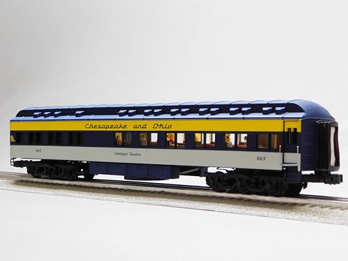 Lionel Chesapeake & Ohio STATIONSOUNDS Diner Car #965 O Gauge Multicolored