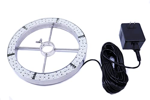 Custom Pro 3000 Floating Pond Aerator and Fountain with Multi Tier Nozzle and LED Light Ring Multicolor