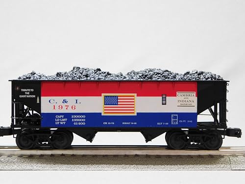 M.T.H. Electric Trains Lionel Cambria & Indiana Die-Cast Twin Hopper 2 Pack Multicolor