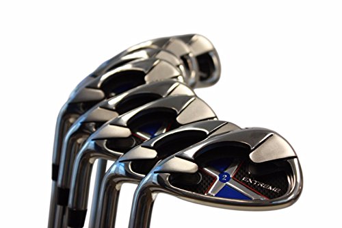 Extreme X2 Left Handed Iron Set +1" Over Big & Tall Men's 8-Piece Regular Flex Black