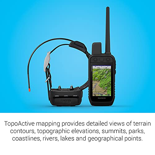 Garmin Alpha 200 Handheld Dog Device with TT15, Sunlight-readable 3.5" Touchscreen Black