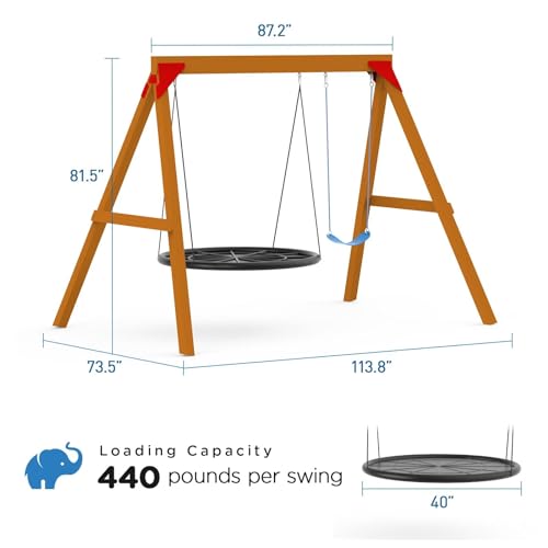 DOLPHIN PLAYGROUND T DIY Wooden Swing Set Saucer Swing