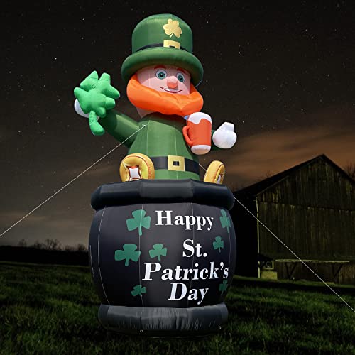OZIS 26FT St. Patrick's Day Inflatable Leprechaun Outdoor Decoration