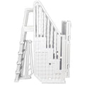 Aqua Select Everest Entry Step System Above Ground Pool 350 Lb Capacity White Steps