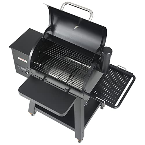 VEVOR Portable Wood Pellet Smoker Grill with PID Temperature Control Black