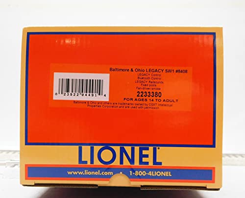 Lionel Baltimore & Ohio Legacy SW1 Diesel Locomotive Engine Switcher #8408 O Gauge Blue