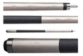 Bull Carbon LD2/3/4 Series Billiards Pool Cue Stick 29" 12.25mm Carbon Fiber Uniloc Low Deflection Shaft Silver