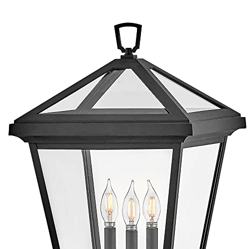 Hinkley Alford Place Large Post Top Lantern Die Cast Aluminum Museum Black