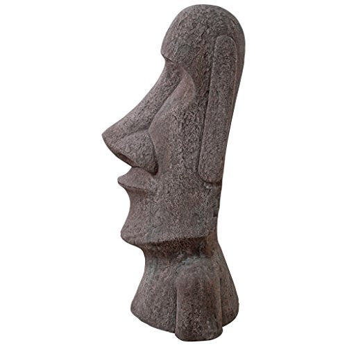 Design Toscano Easter Island Ahu Akivi Moai Monolith Garden Statue 72 in Grey Stone Finish
