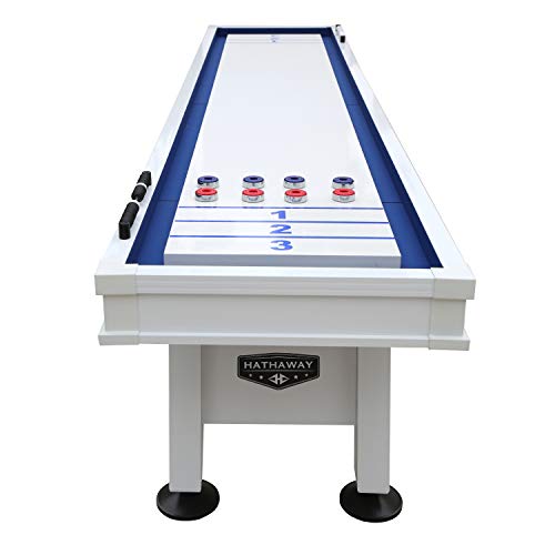 Hathaway Crestline 12-Ft Shuffleboard Table White