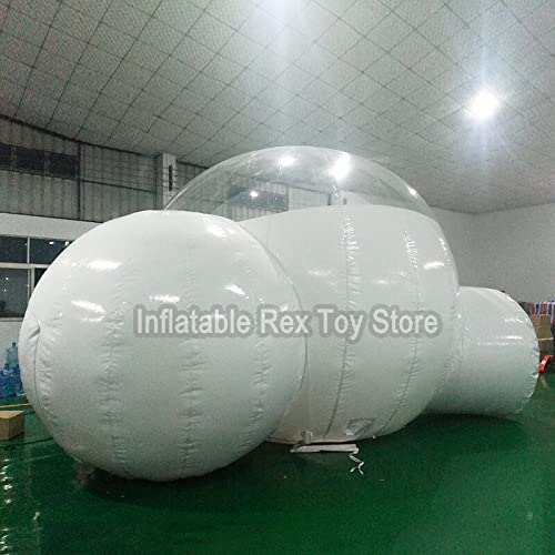 Generic Inflatable Double Rooms Bubble Tent 4M Main 2M Small Clear