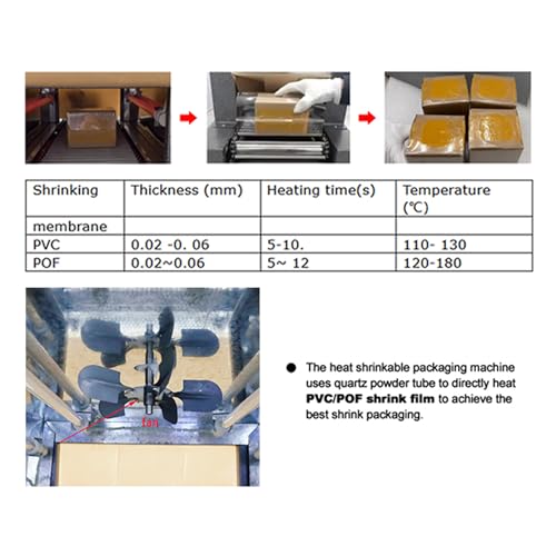 BREVELTION 220V Automatic Shrink Tunnel Packaging Machine 5.5KW