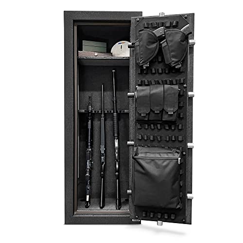 Stealth UL14 Gun Safe 14 Long Gun Capacity Handgun Storage 1 Hour Fire Protection Black