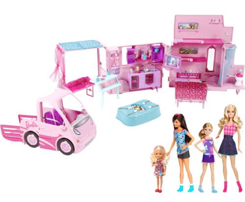 Barbie 2013 Sisters' Deluxe Camper Bundle Play Set with 4 Dolls and RV