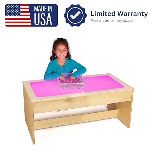 Jonti-Craft Large Multicolored Light Table 22.5x42.5x18.5