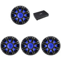 KICKER MWF 12-Inch Premium Marine Subwoofer & 51KXMA15001 Amp Bundle