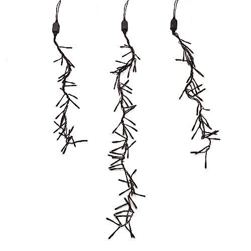 National Tree Company Meteor Shower LED Light Strings Set of 3 Black