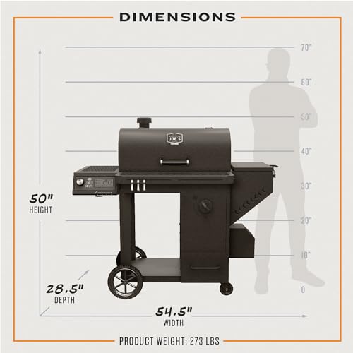 Oklahoma Joe's Tahoma Auto-Feed Charcoal 900 Smoker and Grill Black