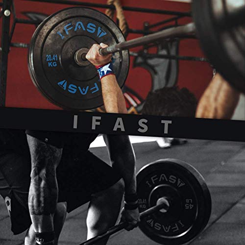 IFAST Olympic Weight Plates Set 370LB Bumper Plates