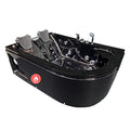 SIMBASHOPPING USA Whirlpool Bathtub Hot Tub Massage 2 Persons Hydrotherapy BLACK HAVANA