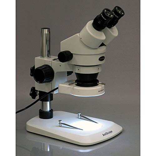 AmScope Professional Binocular Stereo Zoom Microscope White
