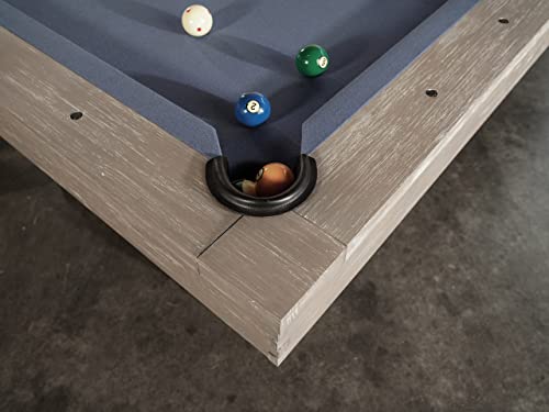 Empire USA Nixon Billiards - Huck Slate Billiard Pool Table Grey White Oak