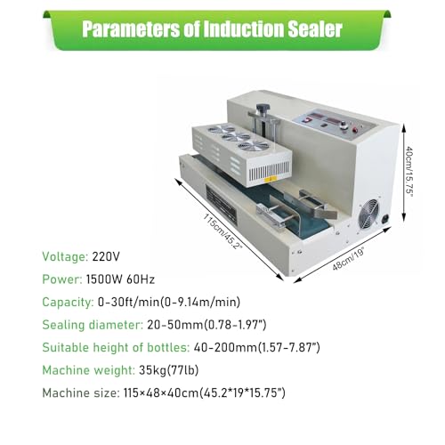 Yokoma Continuous Induction Sealer Desktop Bottle Cap Sealing Machine 220V