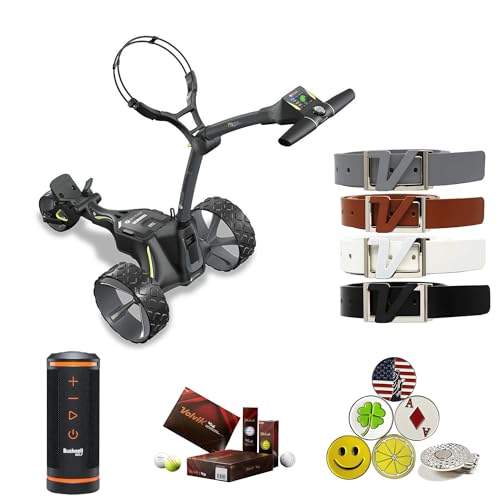 AMBA7 Motocaddy M3 GPS DHC Electric Caddy Cart Bundle Black
