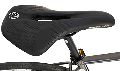 MOMODESIGN Hybrid Bike Shimano 21 Speeds with Disc Brake, 700C Anti-Puncture Wheels Gray