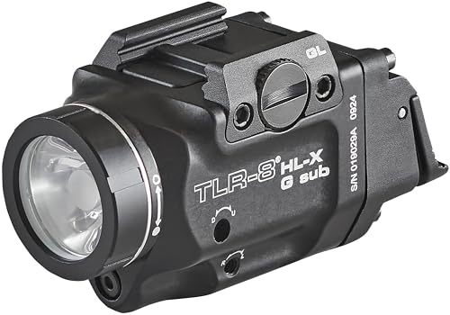 Streamlight TLR-8 HL-X G 1000-Lumen Tactical Flashlight with Green Laser for Glock 43X/48 MOS Black