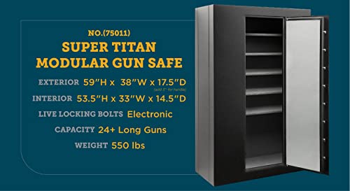 SnapSafe Super Titan Digital Modular Safe 75011 Black