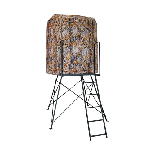 MUDDY Heavy-Duty Powder Coated Steel Hunting Blind with Insulated Fabric Walls and Silent Zipper System - Multi
