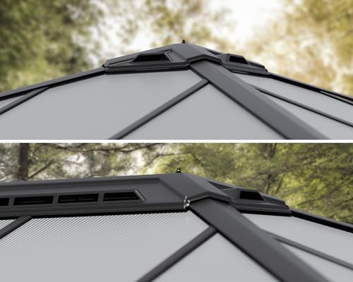 Palram Canopia Dallas 14x14 Gazebo Gray