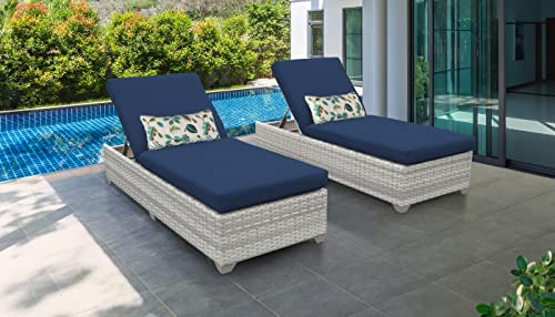 TK Classics Fairmont Chaise Lounge Navy