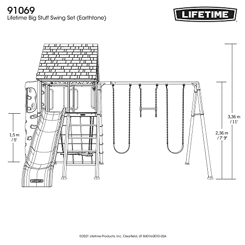 Lifetime Big Stuff Swing Set Earthtone