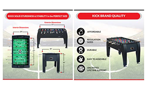 KICK Legend 55" Foosball Table Jet Black