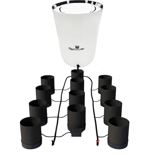 AutoPot 12 Pot GeoPot System with 3 Gallon Fabric Pots - Self-Watering Hydroponics, Black