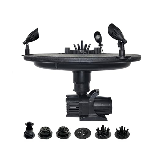 HALF OFF PONDS 1/2 HP Floating Fountain with Color Changing Lights