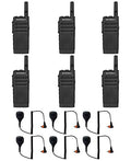 SR-Moto SL300-V-SC-2 VHF Digital DMR Non-Display Radio with M4013 Speaker Microphone (6 Pack)