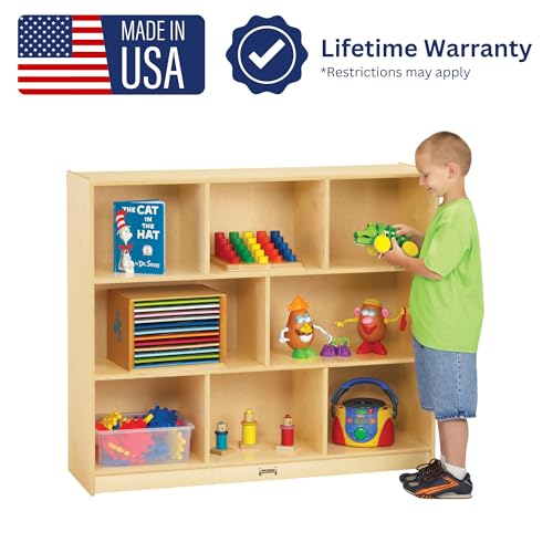 Jonti-Craft Mega Mobile Single Storage Unit Shelf Yellow