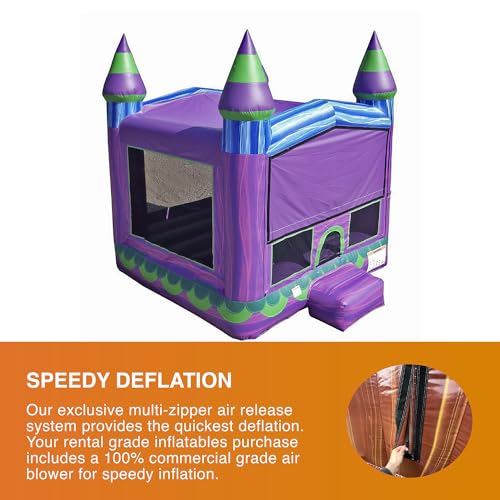 JumpOrange Mermaid Commercial Bounce House 13x13 with Blower