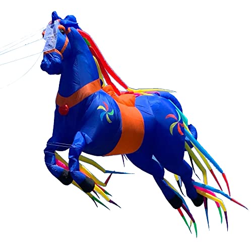 Ruiyang Giant Horse Kite Pendant Adult Soft Inflatable Nylon Blue