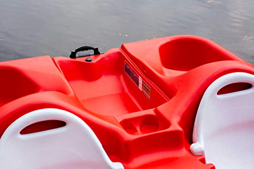 Pelican Adjustable 5 Seat Pedal Boat Monaco Red/White